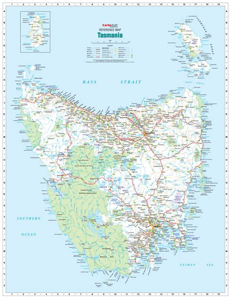 Tasmania State Map