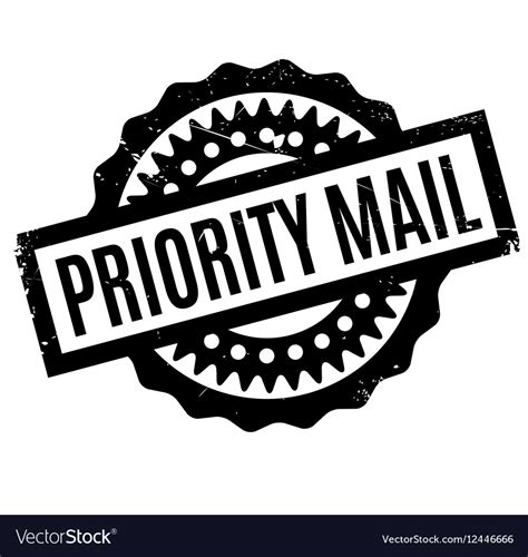 Priority mail rubber stamp Royalty Free Vector Image