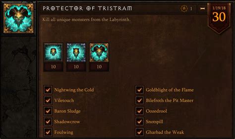 The Darkening of Tristram – Achievements – Book of Jen