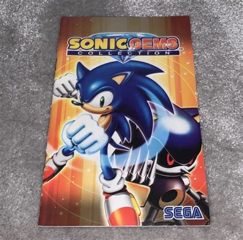 SONIC GEMS COLLECTION Sony PlayStation 2 PS2 Instruction Manual Booklet ...