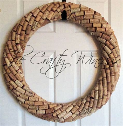 Extra Large 25 Handmade Wine Cork Wreath Without