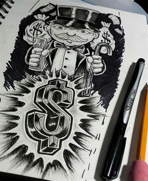 Monopoly Tattoo Drawings