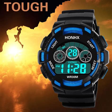 Sport Watch Waterproof 50m Children Boys Digital LED Swimming Watches ...