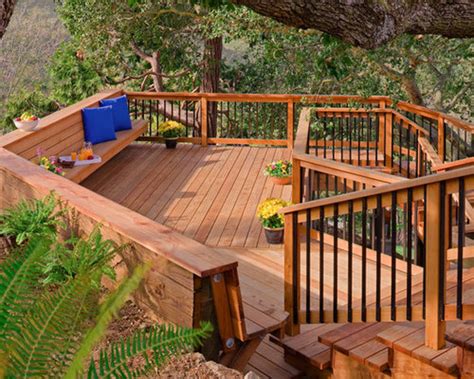 Redwood Deck | Houzz