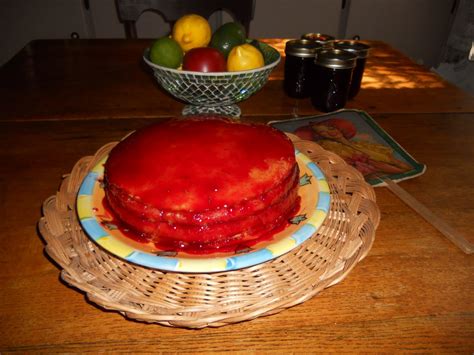 Simply Red: My beautiful jelly-cake made with fresh Plum Jelly