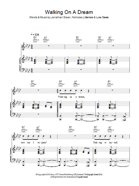 Walking On A Dream by Empire Of The Sun Sheet Music for Piano, Vocal & Guitar Chords at Sheet ...