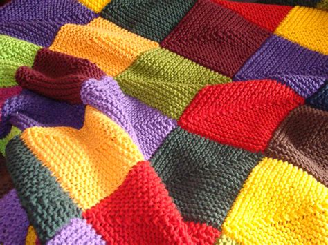 Hand Knitted Blanket Multicolor Baby Children by Columbinecrochet