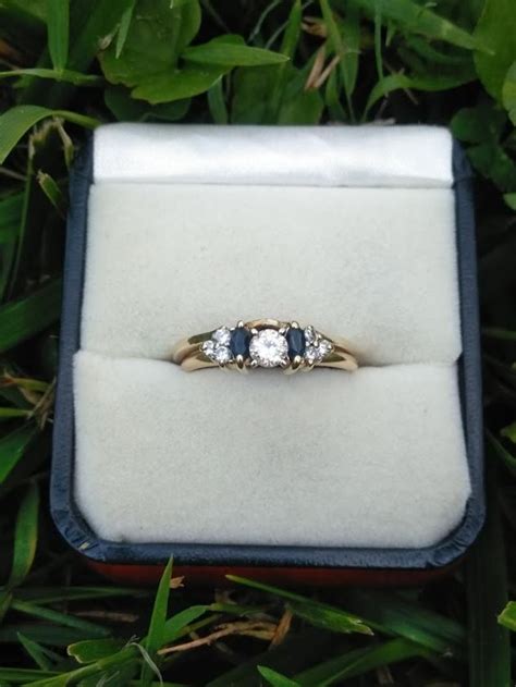 Wedding ring sets vintage, Sapphire wedding ring set, Wedding rings vintage