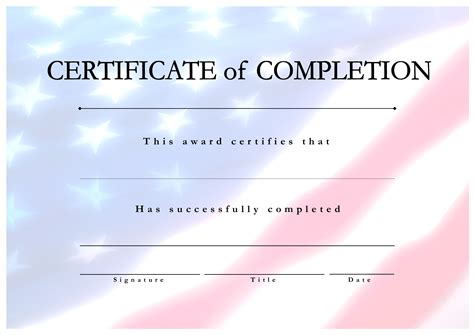 Certificate Of Completion USA project - Do you need a Certificate Of Completion USA project ...