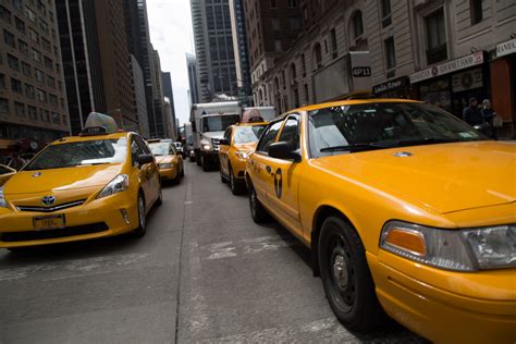 NYC Yellow Taxi Free Stock Photo - Public Domain Pictures