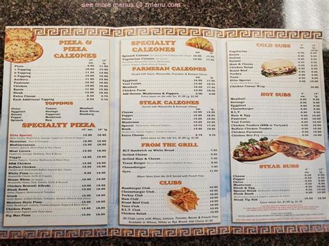 Online Menu of Elite Pizza Restaurant, Manchester, New Hampshire, 03102 ...