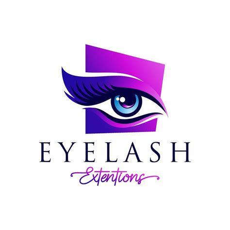 Eyelash extension logo design vector illustration 19852922 Vector Art ...