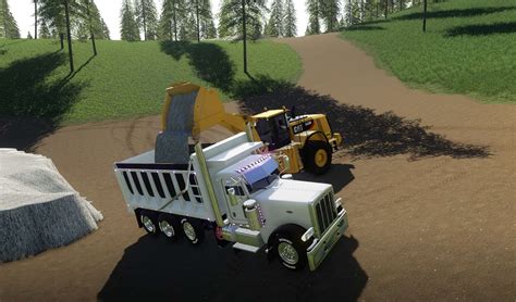 FS19 Peterbilt 379 dump truck v1.0.0 (5) - Farming simulator 19 / 17 / 15 Mod