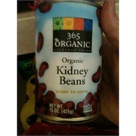365 Everyday Value Kidney Beans - Organic Canned: Calories, Nutrition Analysis & More | Fooducate