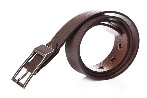 Premium Photo | Brown leather belt