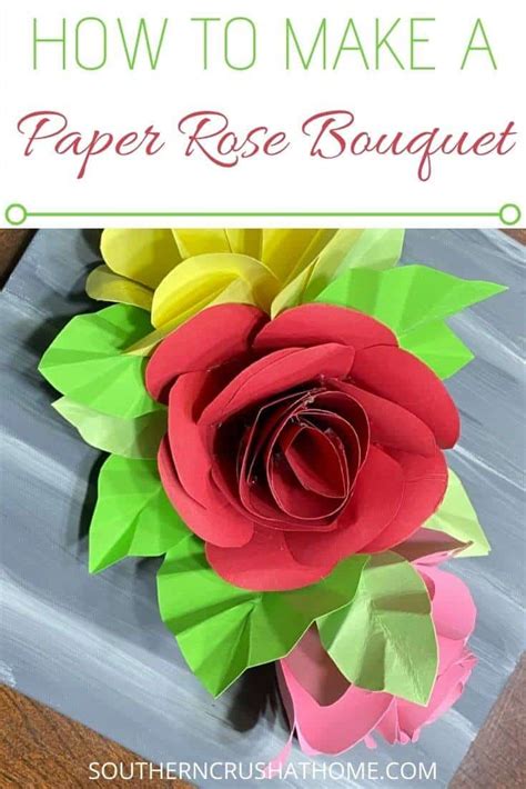 How To Make A Beautiful DIY Paper Roses Bouquet