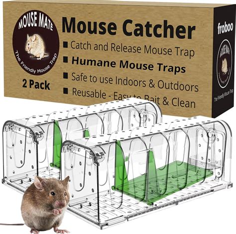 Humane Mouse Trap, Reusable Mouse Traps for Indoors and Outdoors | Easy ...