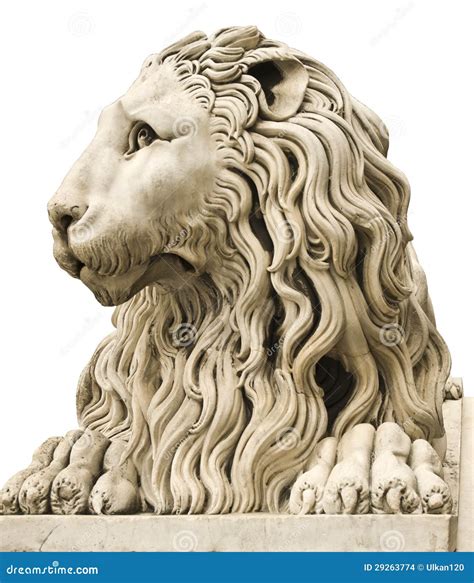 Ancient Marble Statue Of A Male Lion Stock Images - Image: 29263774