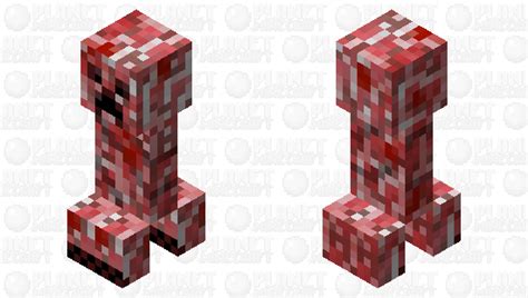 Red Creeper Minecraft Mob Skin