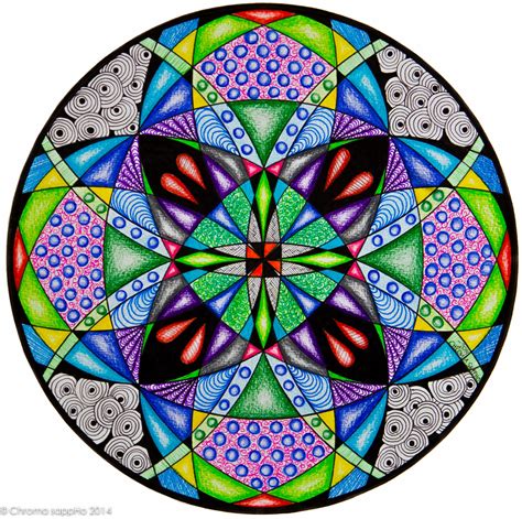 #geometry #symmetry #mandala #circle #tesselation #artshare #pattern #dotart… | Mandala art ...