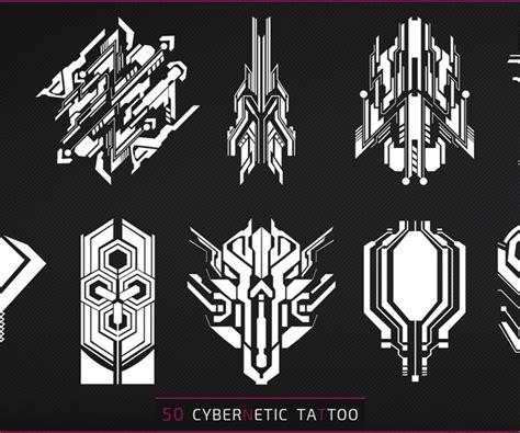 ArtStation - 50 CYBERNETIC TATTOO | Game Assets