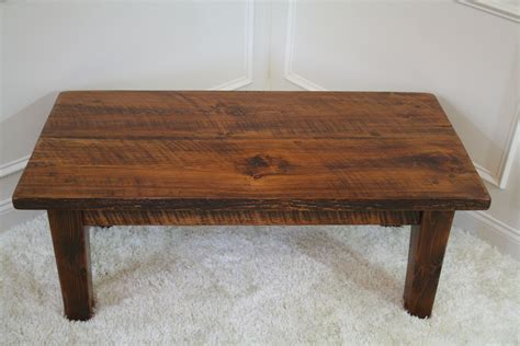 Buy a Custom Rough Sawn Pine Rustic Style Coffee Table, made to order ...