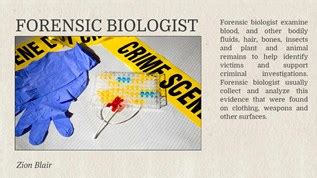 Forensic Biologist at emaze Presentation