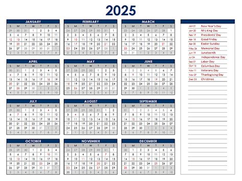 Calendario Excel 2025 Descargar Gratis Online - Ruthi Clarisse