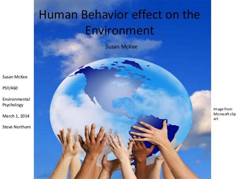 Human Behavior effect on the Environment