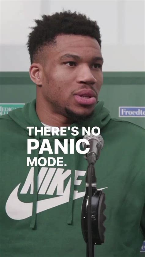 Giannis on losing: "There's no panic mode. Have you ever seen the scene ...