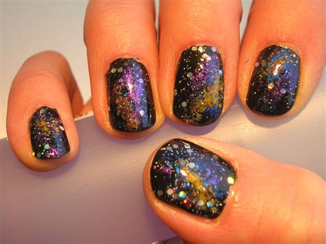 Galaxy nail art