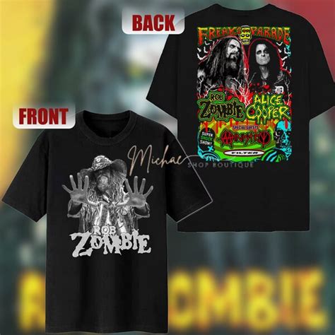 Alice Cooper Rob Zombie Shirt - Etsy