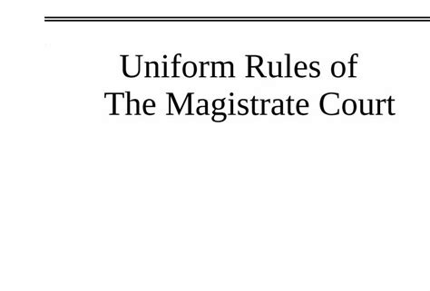 (PDF) Uniform Rules of The Magistrate Court - DOKUMEN.TIPS