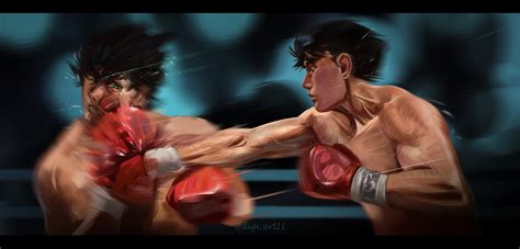 I made a Sendo vs Ippo Fanart! : r/hajimenoippo