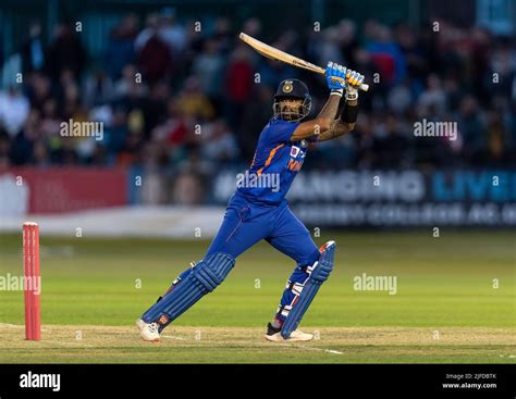 Suryakumar Yadav batting for India in a T20 Tour match against ...