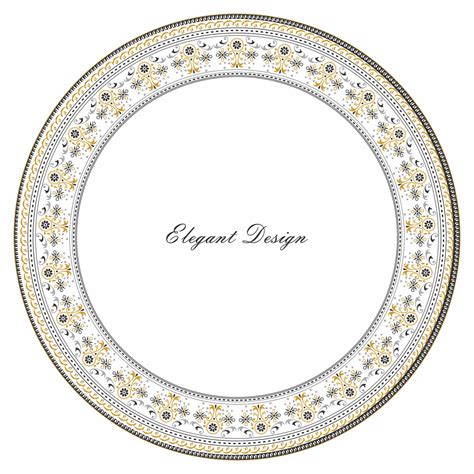 Premium Vector | Round plate designDecorative design Elegant vector element