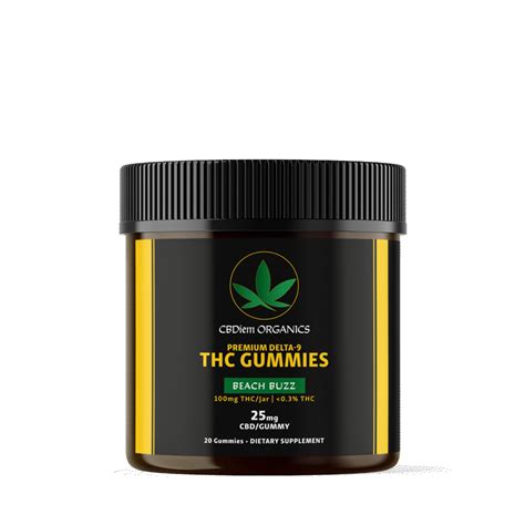 Delta 9 THC Gummies - CBDiem Organics