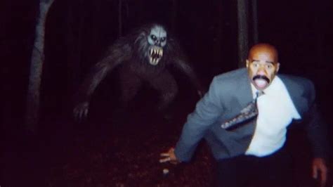 Steve Harvey Being Chased by Monsters Images Go Viral