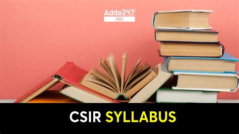 CSIR SO ASO Syllabus 2024 and Exam Pattern, Download PDF