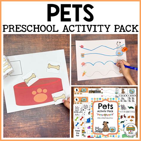 Pets Activities for Preschoolers - Pre-K Printable Fun