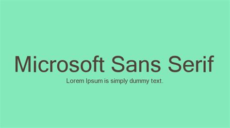 Microsoft Sans Serif Font Family : Download Free for Desktop & Webfont