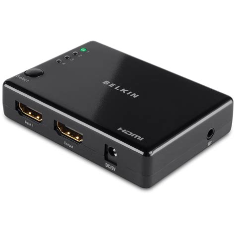 Belkin 4-Way HDMI Switch with Wireless Remote B2B090-C00 B&H