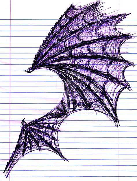 Demon Wing Study Sketch. by Dalynol on DeviantArt