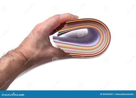 Color paper stock image. Image of hand, composition, backdrop - 83604383