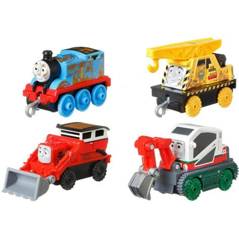 Thomas & Friends TrackMaster Push Along Trains, Hard At Work 4-Pack - Walmart.com - Walmart.com