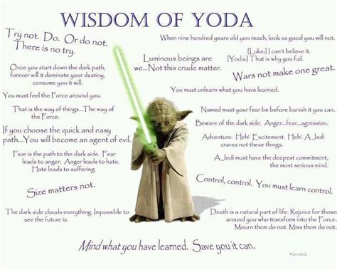 Pin by Too Much on ≈ö¿ö≈ STOP & THINK! ≈ö¿ö≈ | Yoda quotes, Star wars quotes, Star wars yoda