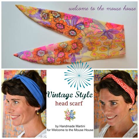 Vintage inspired head scarf tutorial – Artofit