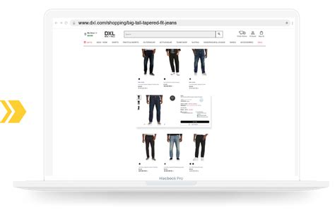 Destination XL Outreach Shopping - Longtail UX