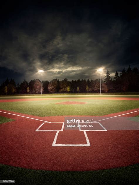 Baseball Field At Night High-Res Stock Photo - Getty Images