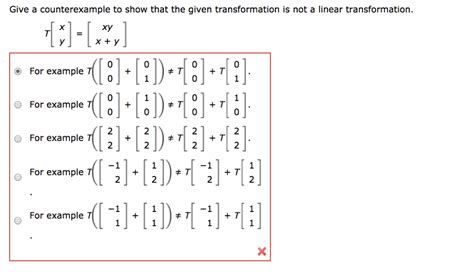 Matrix Transformation Examples